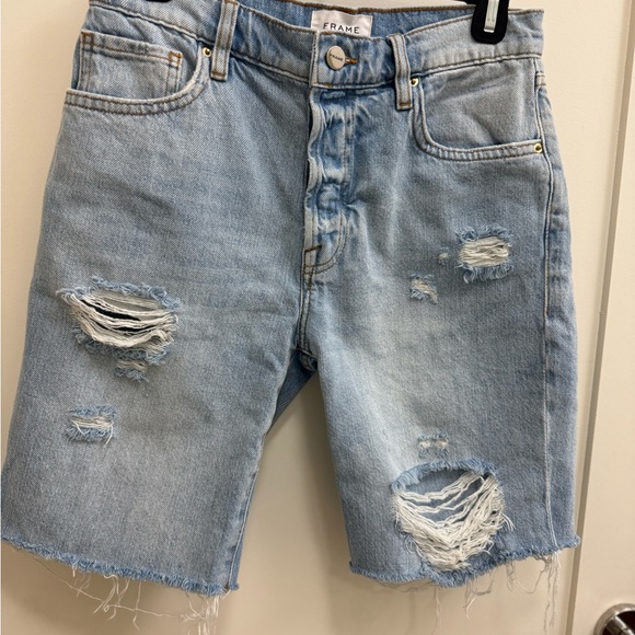 Frame Le Slouch Bermuda Shorts - Picture 2 of 5